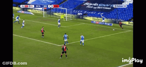 Soccer Game Score 1-0 GIF