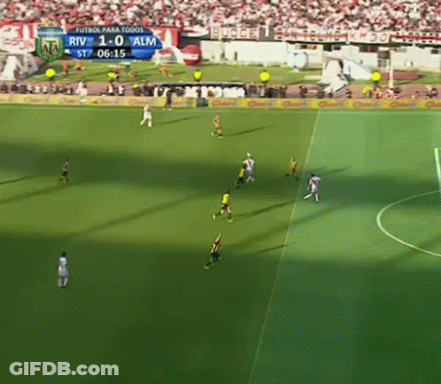 Soccer Game Score 1-0 Alm GIF