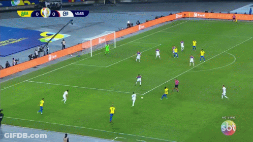 Soccer Game Score 1-0 GIF