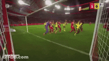 Soccer Game Score 1-0 GIF