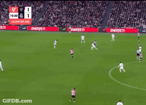 Soccer Game Score 1-1 GIF