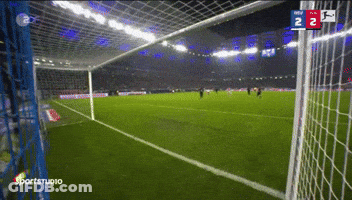 Soccer Game Score 2-2 GIF