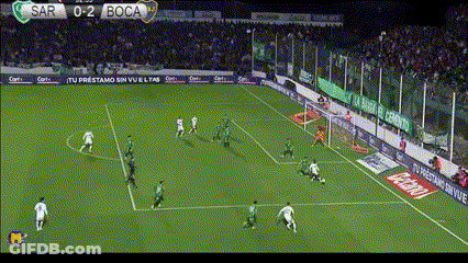 Soccer Game Score 2-2 In Stadium GIF