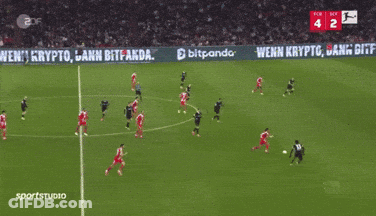 Soccer Game Score 4-2 GIF