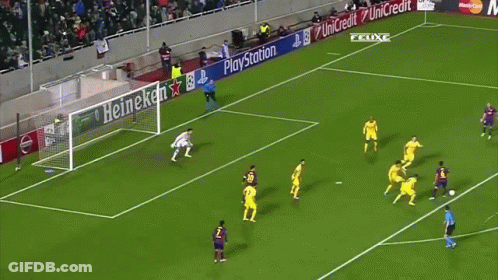 Soccer Game Sponsored By Heineken Playstation Nissan GIF