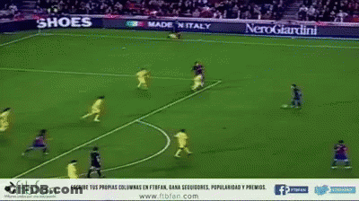 Soccer Game Sponsored By Nerogiardini Shoes GIF