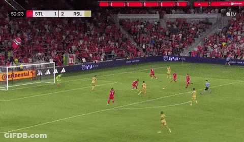Soccer Game STL Vs RSL On TV GIF