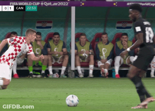 Soccer Game Underway Score 0-1 GIF