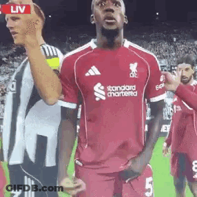 Soccer Game Underway Score 0-1 GIF