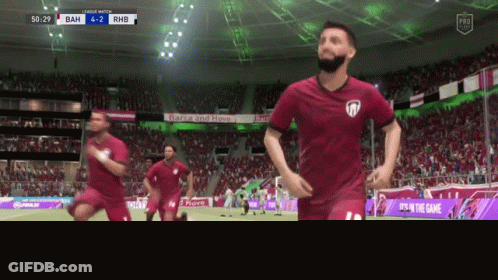 Soccer Game With 4-2 Score GIF