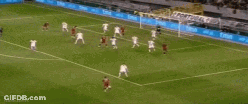 Soccer Game With Banner Saying Portugal GIF