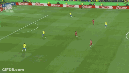 Soccer Game With Betano Advertisements GIF