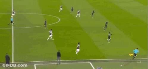 Soccer Game With Betting Ads GIF