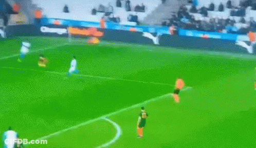 Soccer Game With Canal Plus And Orange Ads GIF