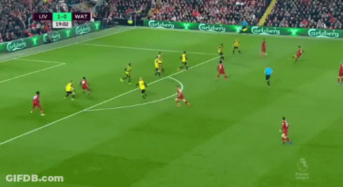 Soccer Game With Carlsberg Advertisements GIF