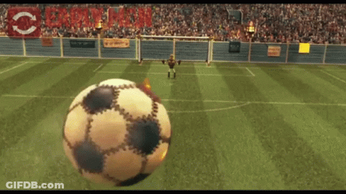 Soccer Game With Crowd And Recycle Sign GIF