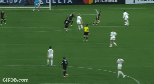 Soccer Game With Delta Banner GIF