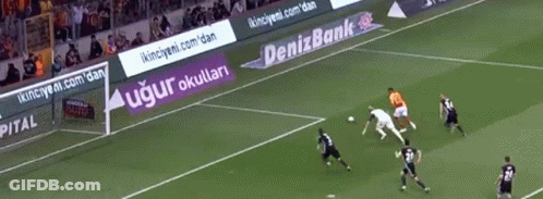 Soccer Game With Denizbank Ads GIF