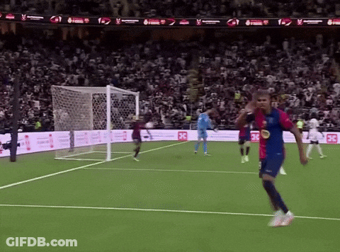 Soccer Game With FC Banner And Crowd GIF