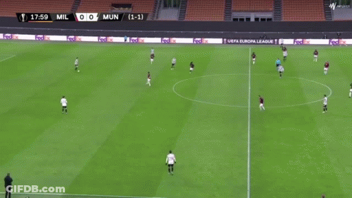 Soccer Game With FedEx Ads On Sidelines GIF