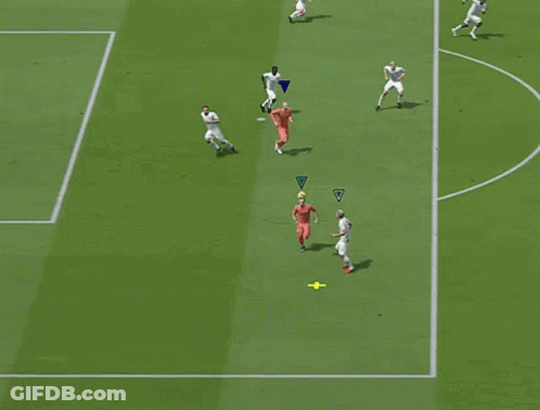 Soccer Game With FIFA Banner GIF