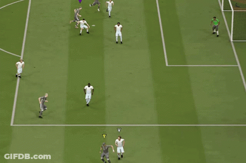 Soccer Game With Football Ad GIF