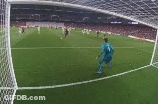 Soccer Game With Goalkeeper GIF