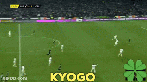 Soccer Game With Kyogo On Field GIF