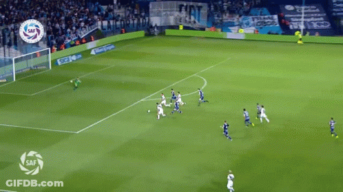 Soccer Game With Lacoste Sign GIF
