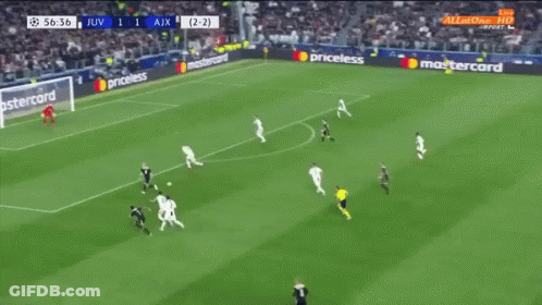 Soccer Game With Mastercard Ad GIF