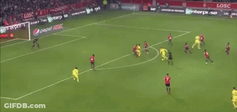 Soccer Game With Pepsi Advertisements GIF