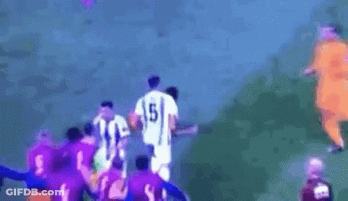Soccer Game With Player Number 9 GIF