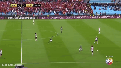 Soccer Game With Qatar Airways And Betfair Ads GIF