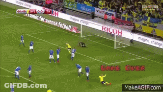 Soccer Game With Ricoh Ads On Sidelines GIF
