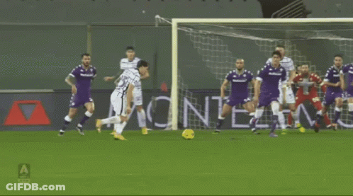 Soccer Game With Sign Saying A GIF