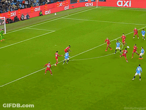 Soccer Game With Trade Your Edge Banner GIF