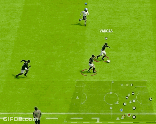 Soccer Game With Vargas In Center GIF