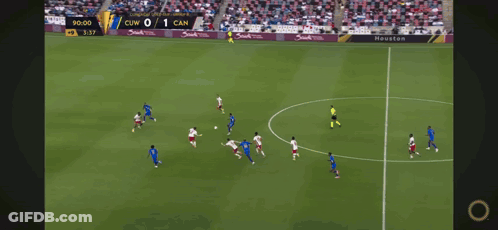 Soccer Game With Welcome To Arabia Banner GIF