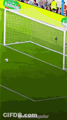 Soccer Goal With Koutoubia Advertisement GIF