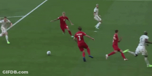 Soccer Goalie Diving To Block Shot GIF