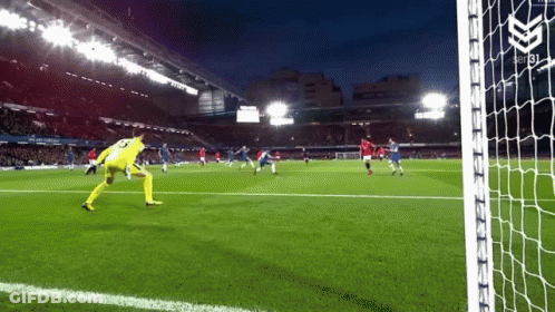 Soccer Goalie Yellow Jersey Number 23 GIF