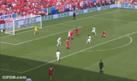 Soccer Goalkeeper In Front Of Kia Banner GIF