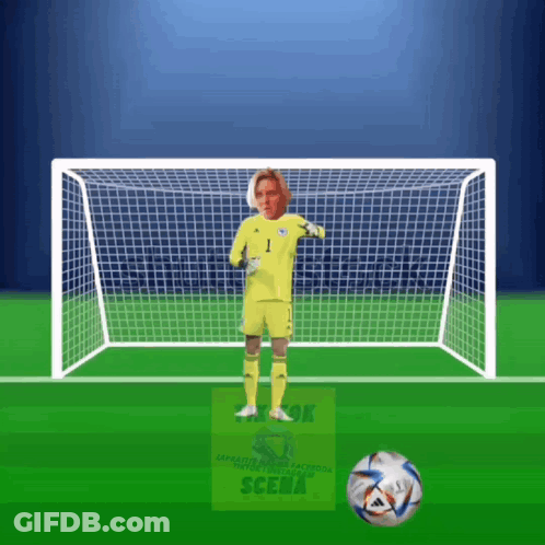Soccer Goalkeeper Number 1 GIF
