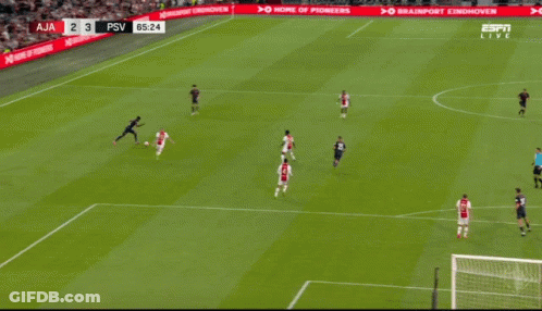 Soccer Match Aja Vs PSV GIF