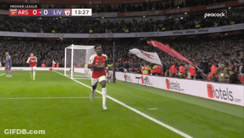 Soccer Match Between Arsenal And Liverpool GIF