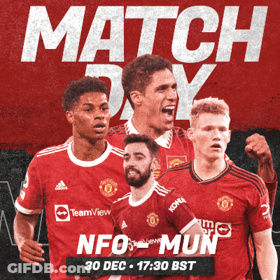 Soccer Match Poster Manchester United Vs Konami GIF