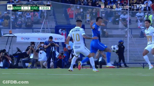 Soccer Match With 1-0 Score GIF