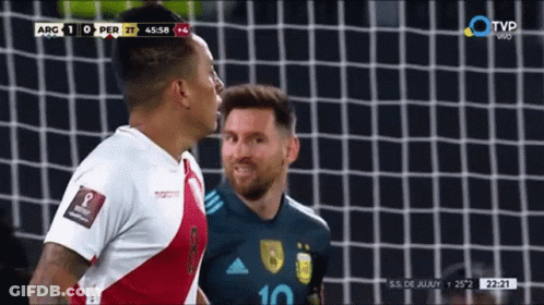 Soccer Player 10 Talking To Another GIF