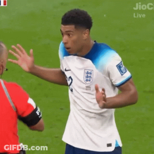 Soccer Player 12 Talking To Referee GIF