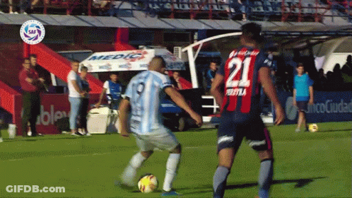 Soccer Player 21 Kicks Ball GIF
